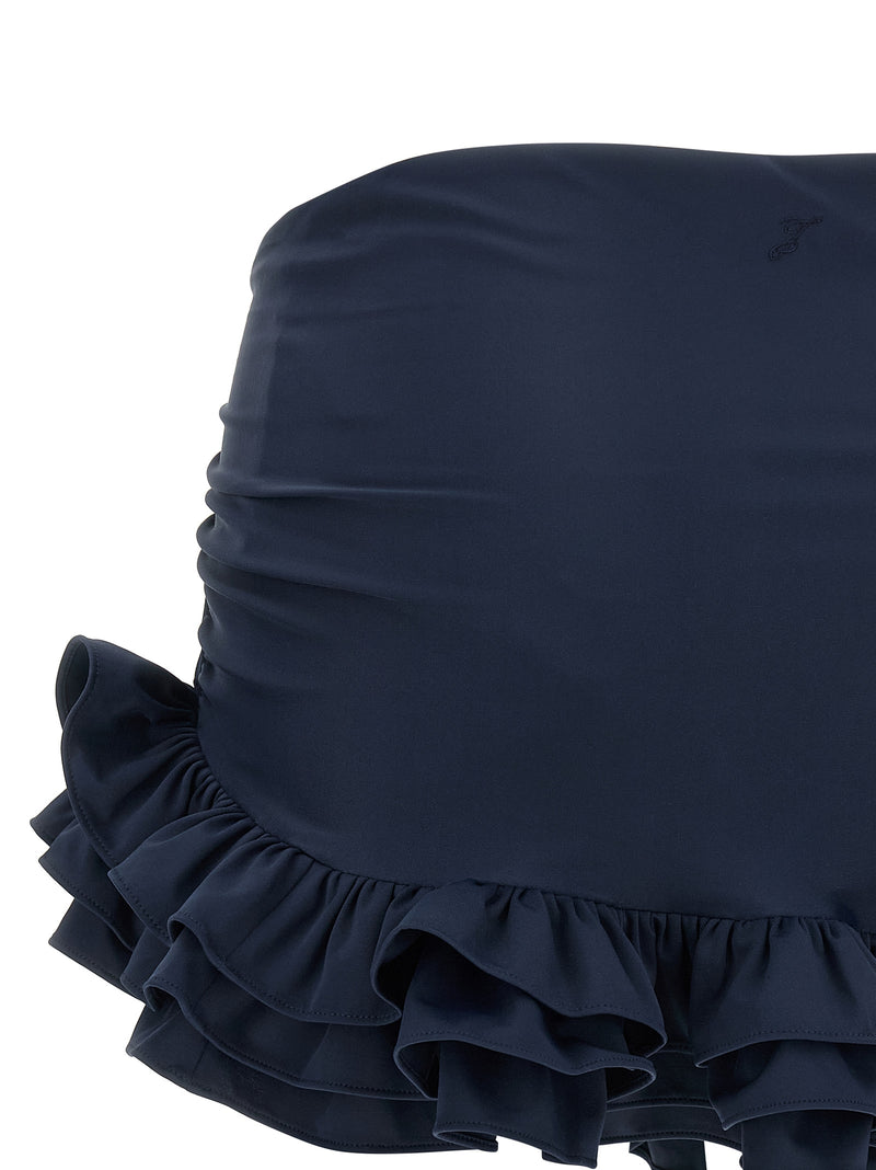 Jacquemus La Mini Jupe Playa Blue Polyamide Long Skirt
