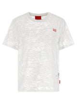 T-shirt blanc en coton Diesel