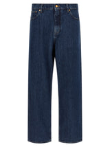 Jean droit en coton bleu Jil Sander