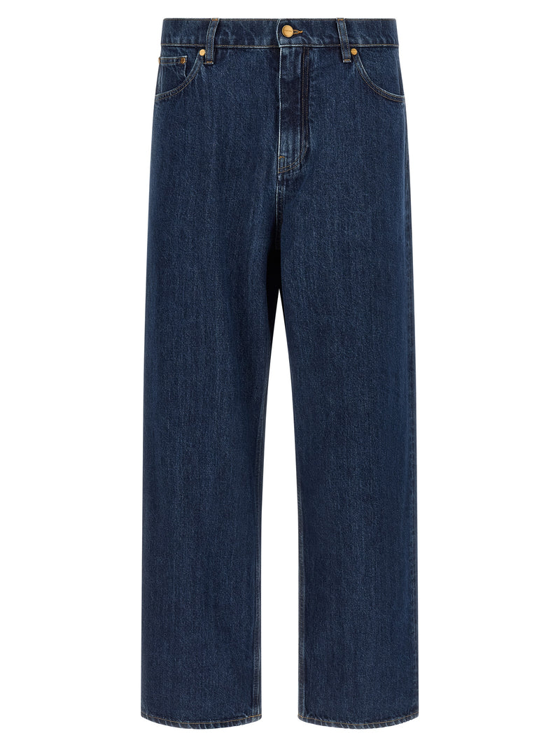 Jean droit en coton bleu Jil Sander
