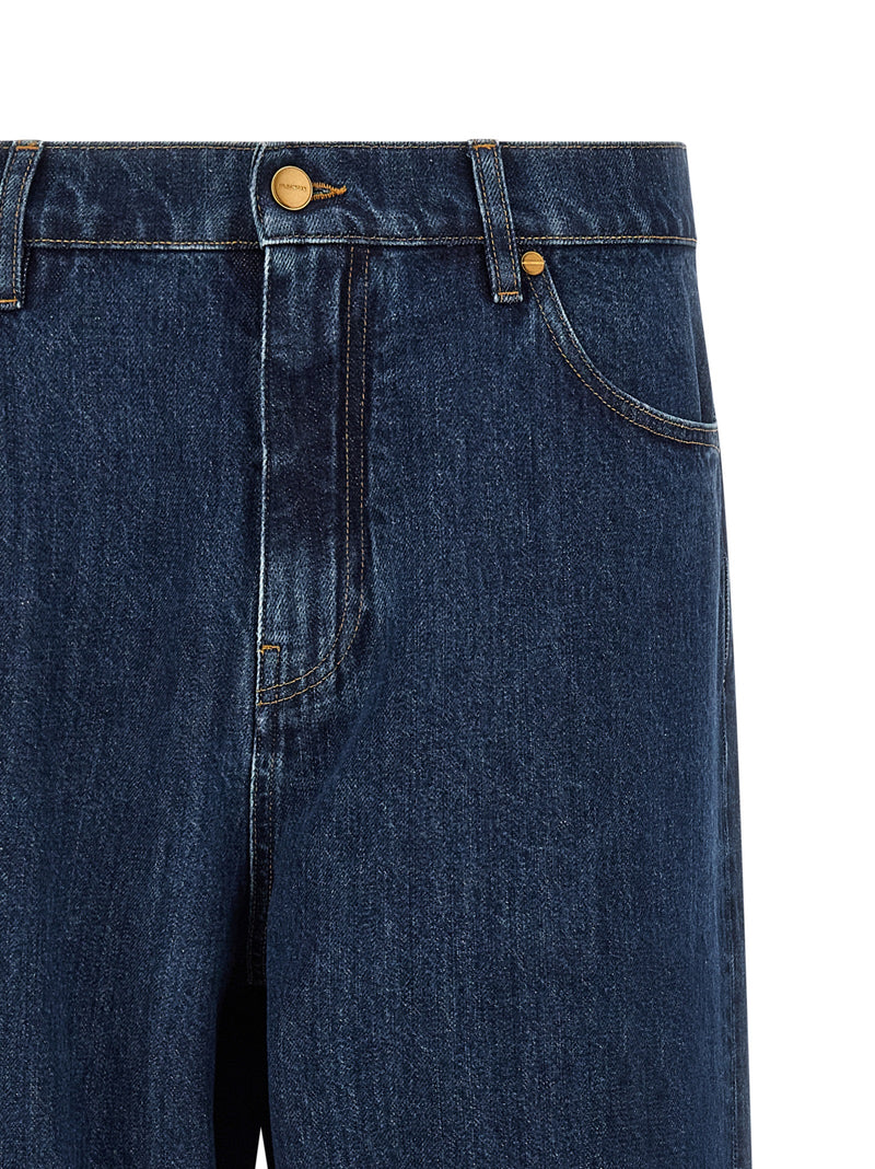 Jean droit en coton bleu Jil Sander