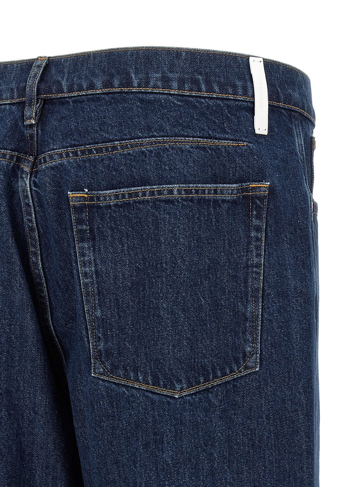 Jean droit en coton bleu Jil Sander