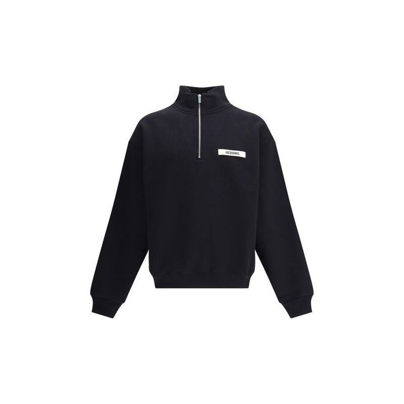 Sweat-shirt en coton noir Jacquemus