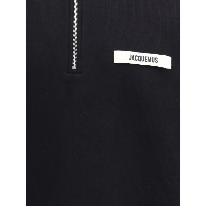 Sweat-shirt en coton noir Jacquemus
