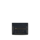 Balenciaga Black Lamb Ovis Aries Wallet - Le City Card Holder