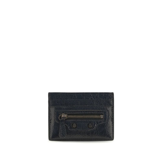 Balenciaga Black Lamb Ovis Aries Wallet - Le City Card Holder