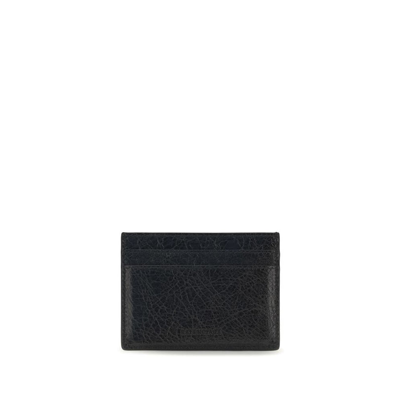 Balenciaga Black Lamb Ovis Aries Wallet - Le City Card Holder