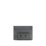 Balenciaga Gray Lamb Ovis Aries Wallet - Le City Card Holder