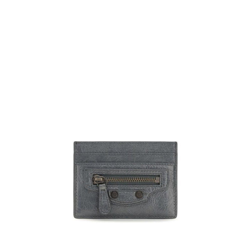 Balenciaga Gray Lamb Ovis Aries Wallet - Le City Card Holder