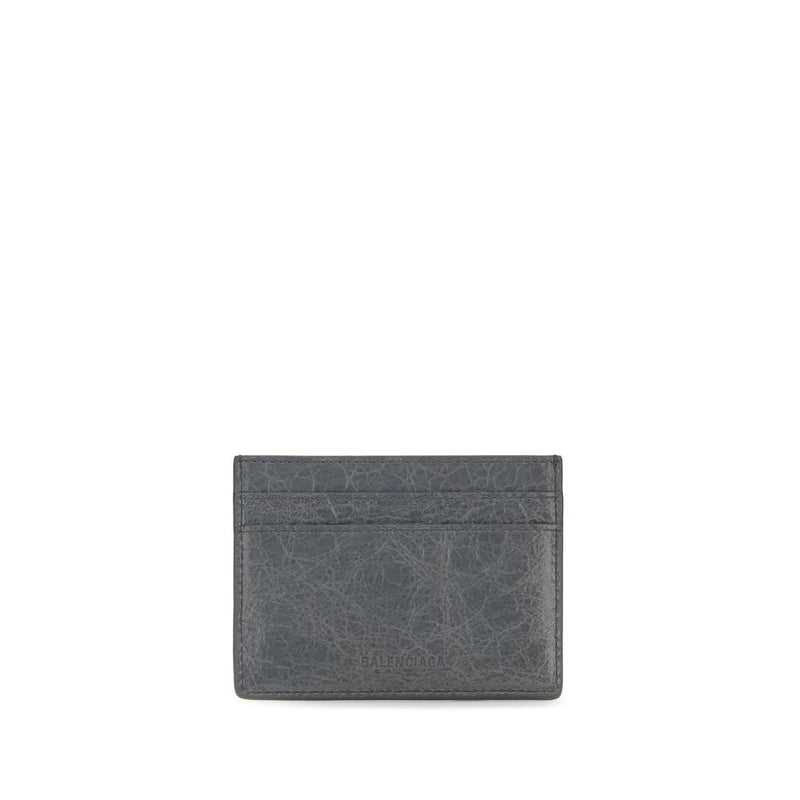 Balenciaga Gray Lamb Ovis Aries Wallet - Le City Card Holder