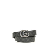 Gucci Black Calf Leather Bos Taurus Regular Belt