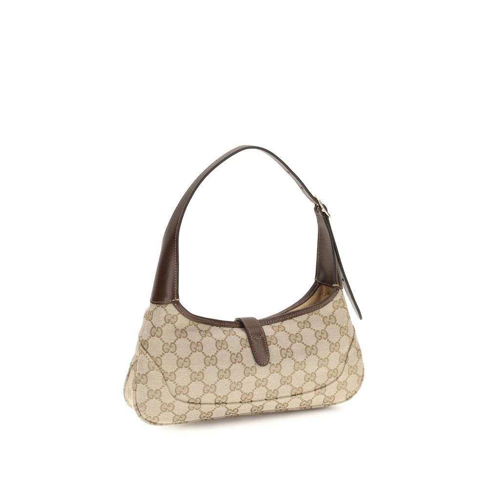 Gucci Medium Jackie Slim Beige Fabric Handbag