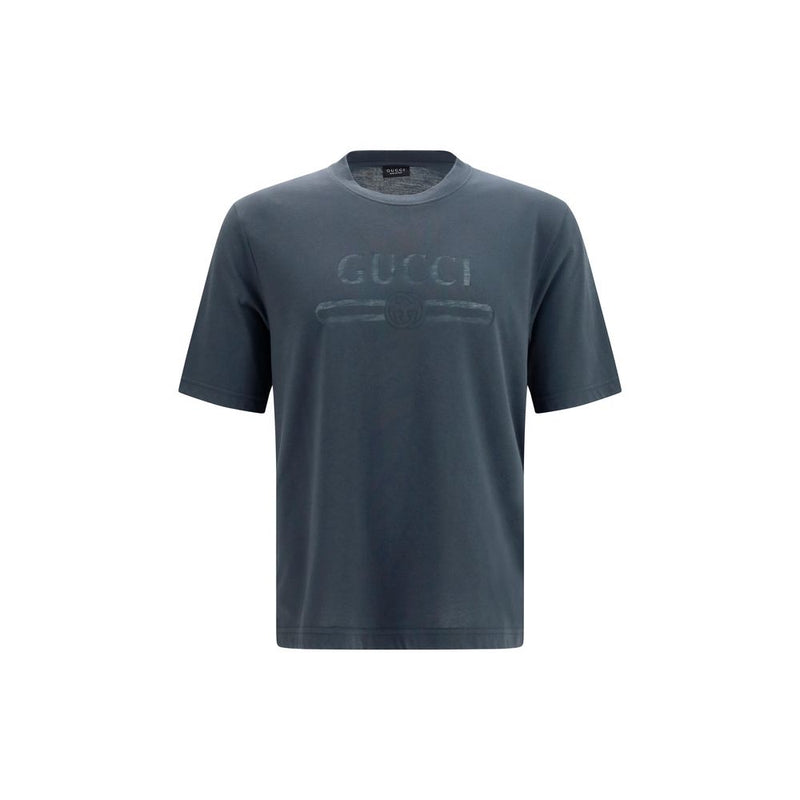 T-shirt en coton gris Gucci