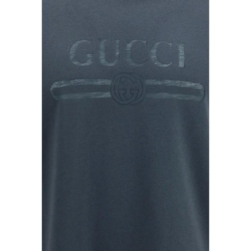 T-shirt en coton gris Gucci