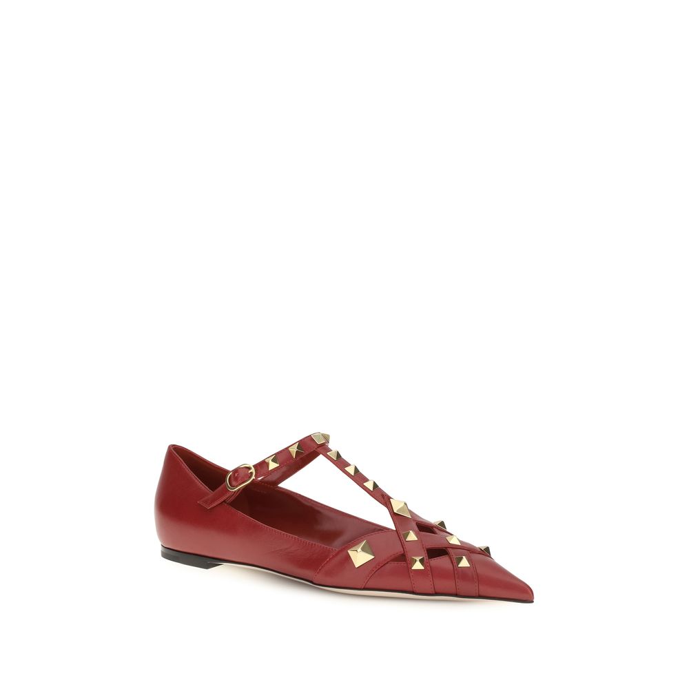 Ballerines Valentino Garavani en Chèvre Multicolore