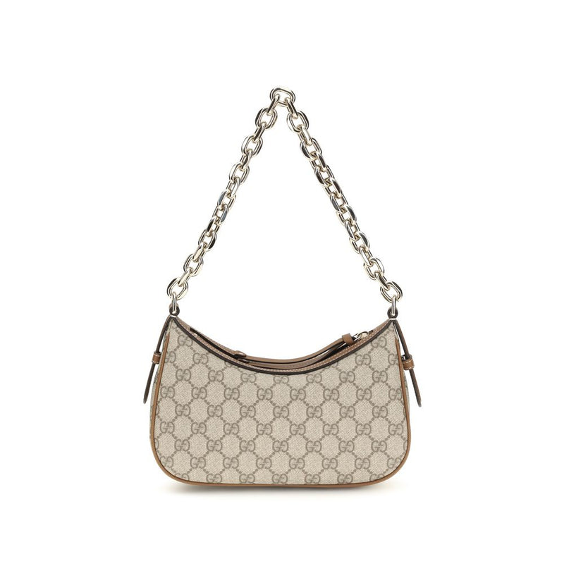 Gucci GG Emblem Beige Fabric Handbag for Women