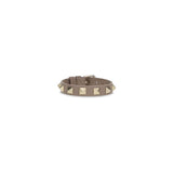 Bracelet Bos Taurus en cuir de veau gris Valentino Garavani