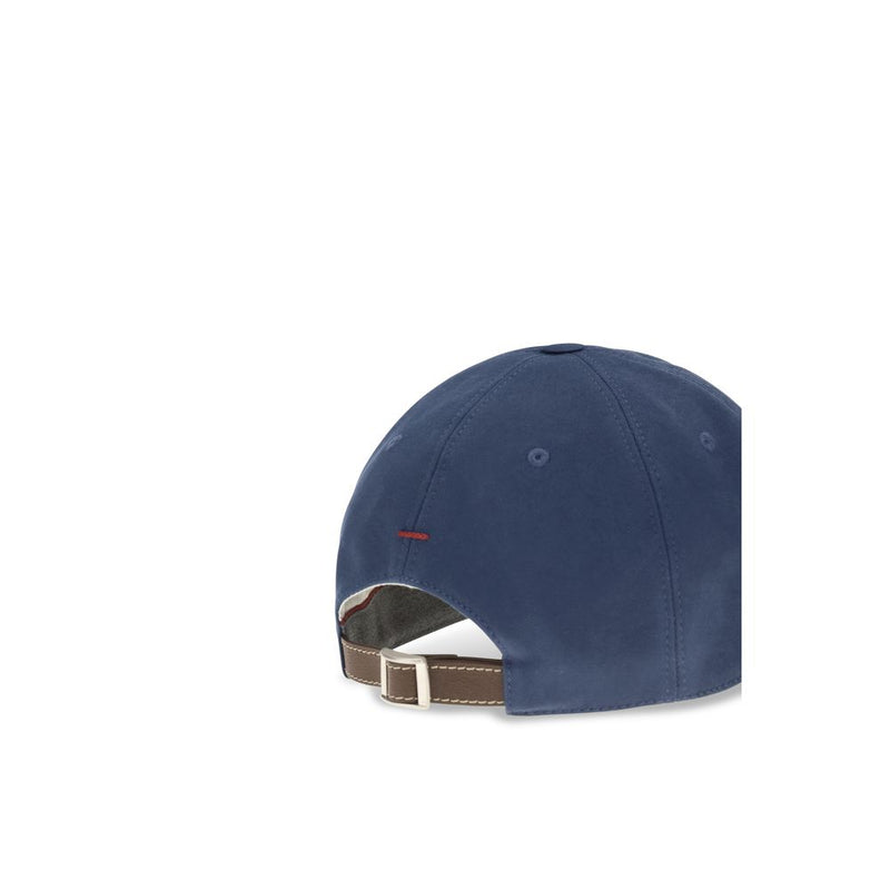 Casquette en coton bleu Brunello Cucinelli (chapeau de baseball)