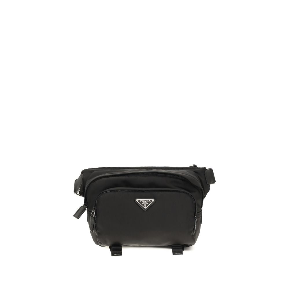 Sac bandoulière Prada en nylon noir
