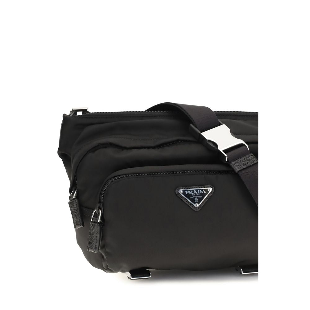 Sac bandoulière Prada en nylon noir