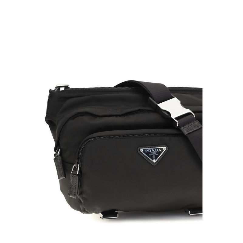 Sac bandoulière Prada en nylon noir