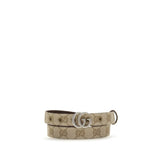 Gucci Beige Fabric Thin Belt