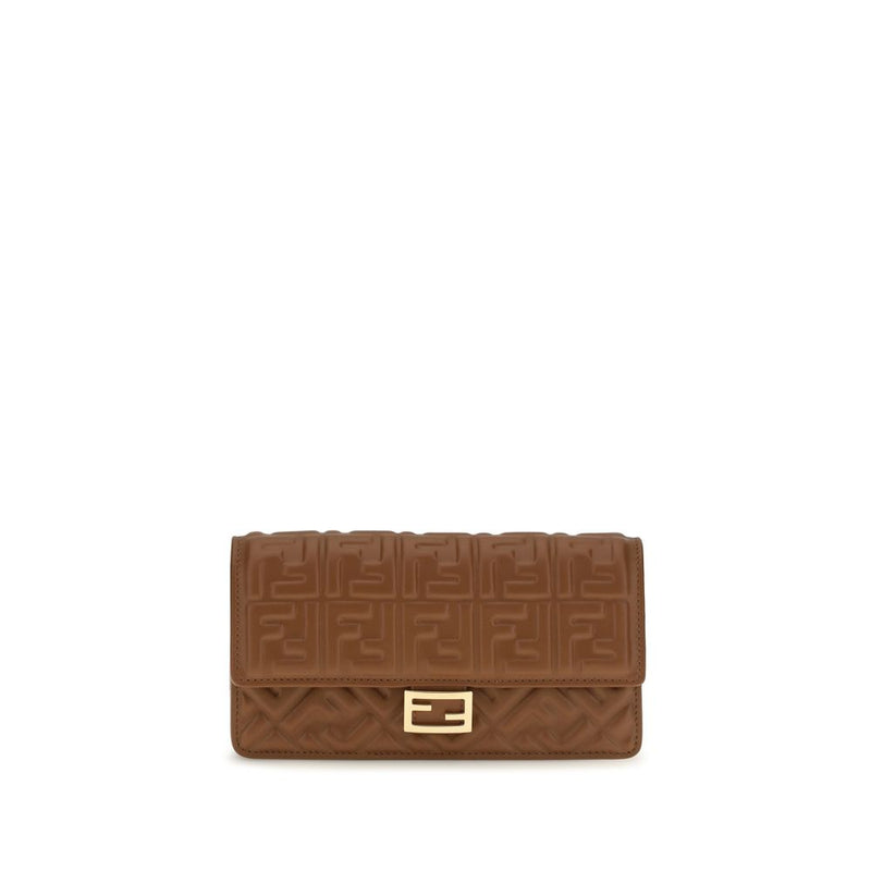 Fendi Brown Calf Leather Bos Taurus Wallet