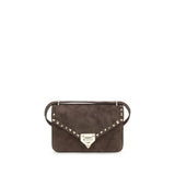 Sac bandoulière Valentino Garavani en daim marron