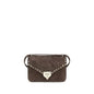 Valentino Garavani Brown Suede Leather Shoulder Bag