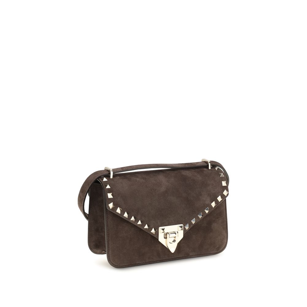 Sac bandoulière Valentino Garavani en daim marron