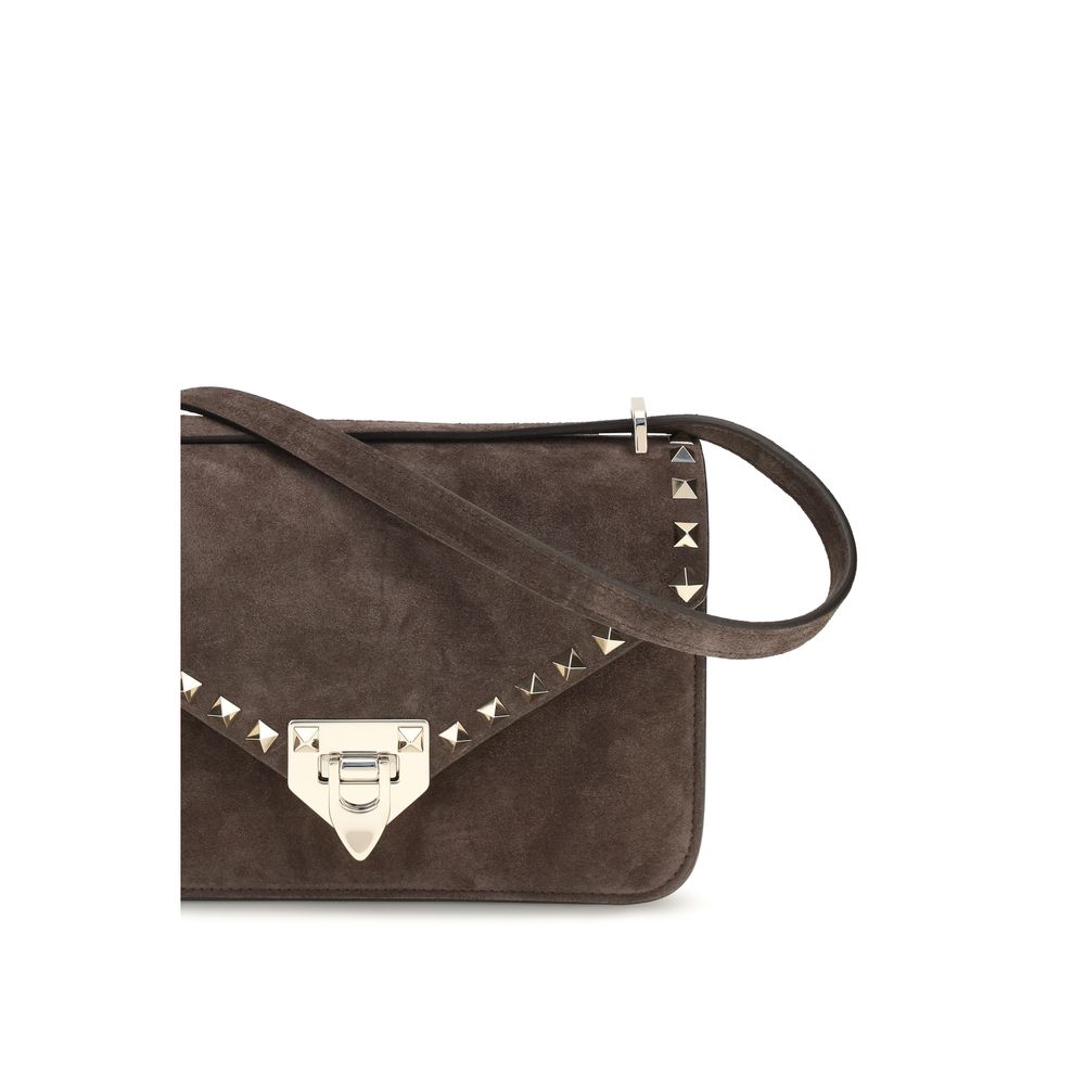 Sac bandoulière Valentino Garavani en daim marron
