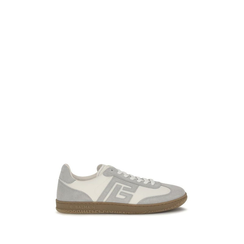 Baskets Balmain en cuir de veau blanc Bos Taurus