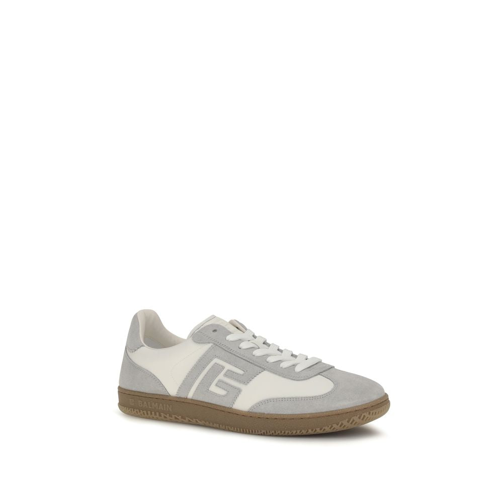 Baskets Balmain en cuir de veau blanc Bos Taurus