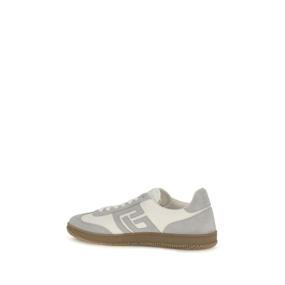 Baskets Balmain en cuir de veau blanc Bos Taurus