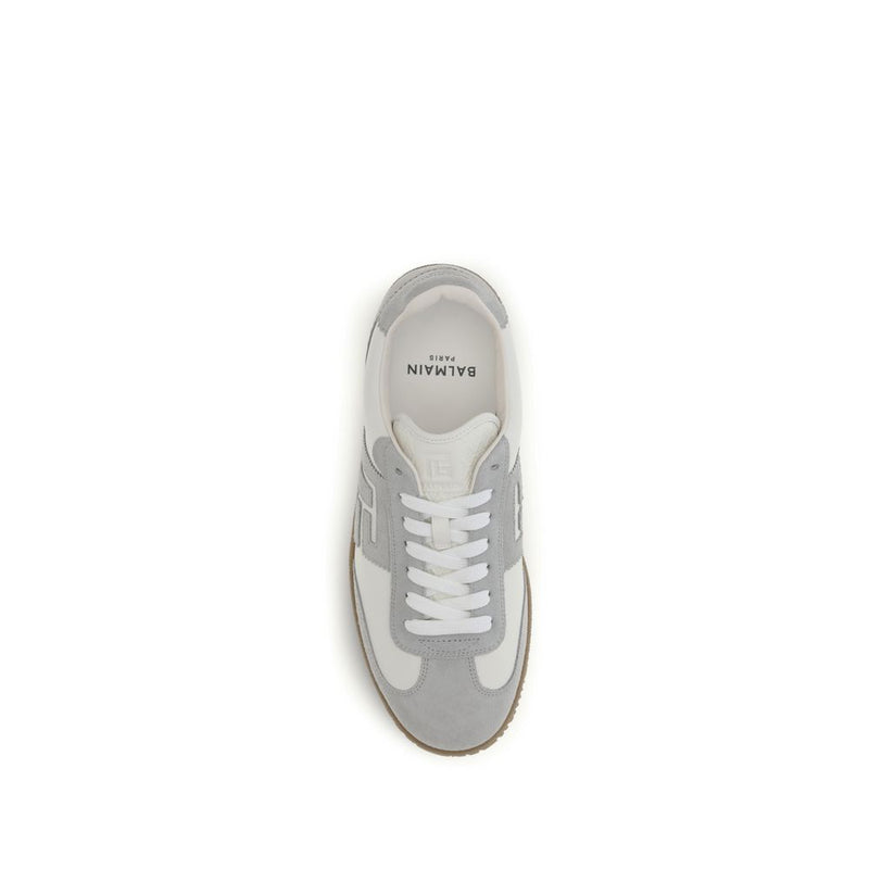 Baskets Balmain en cuir de veau blanc Bos Taurus
