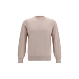 Brunello Cucinelli Beige Cotton Sweatshirt