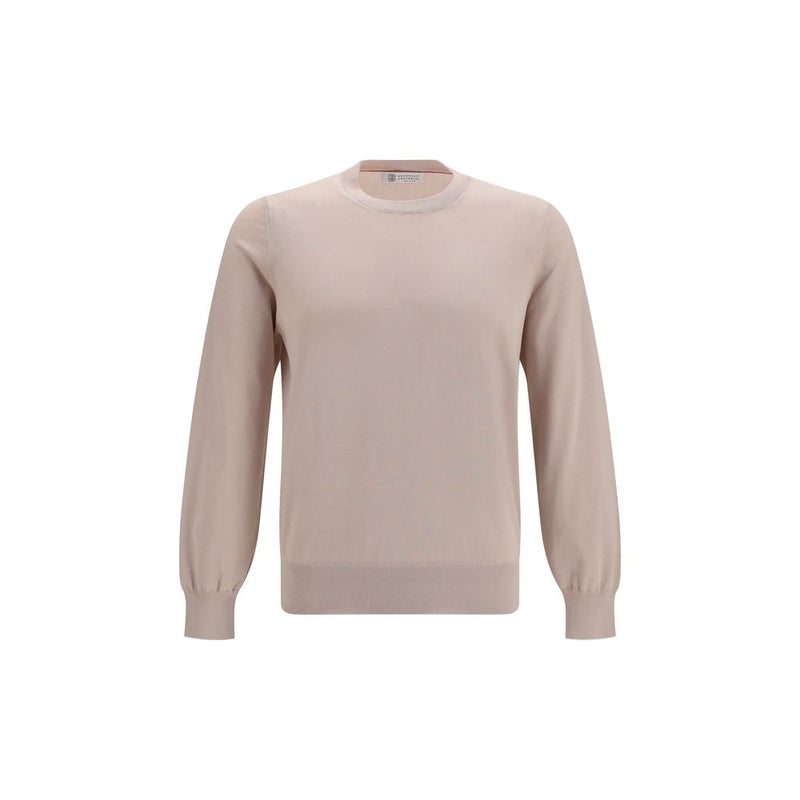 Brunello Cucinelli Sweat-shirt en coton beige