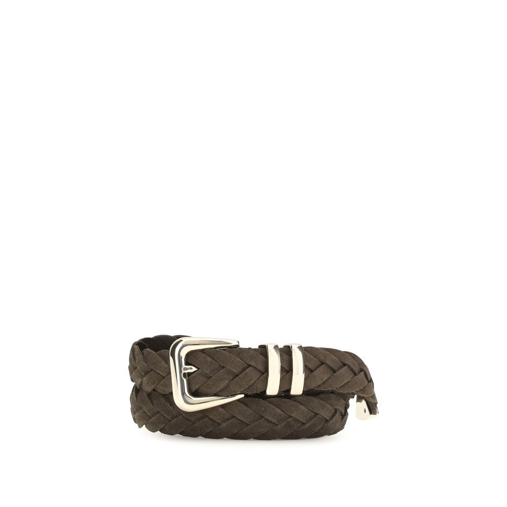 Ceinture Brunello Cucinelli Bos Taurus Regular en cuir de veau marron
