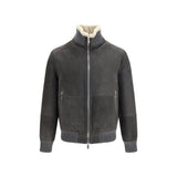 Brunello Cucinelli Gray Wool Oves Aries Full-Length Jacket
