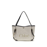 Chloé Clover Gray Cotton Shoulder Bag