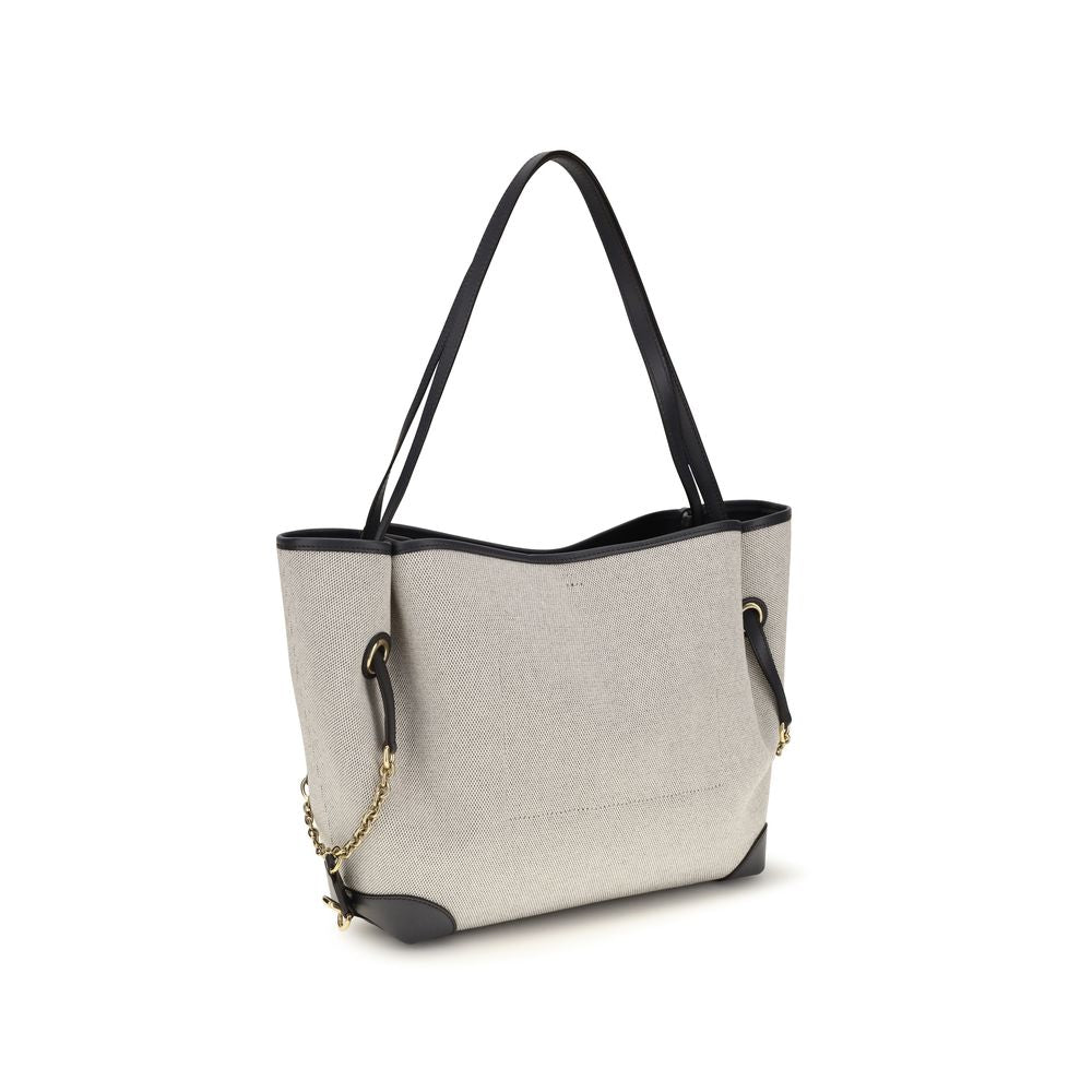 Chloé Clover Gray Cotton Shoulder Bag