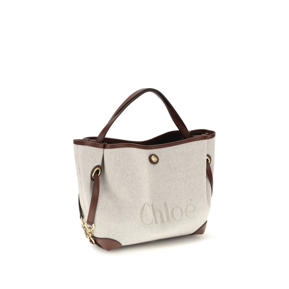 Sac à main Chloé en tissu beige