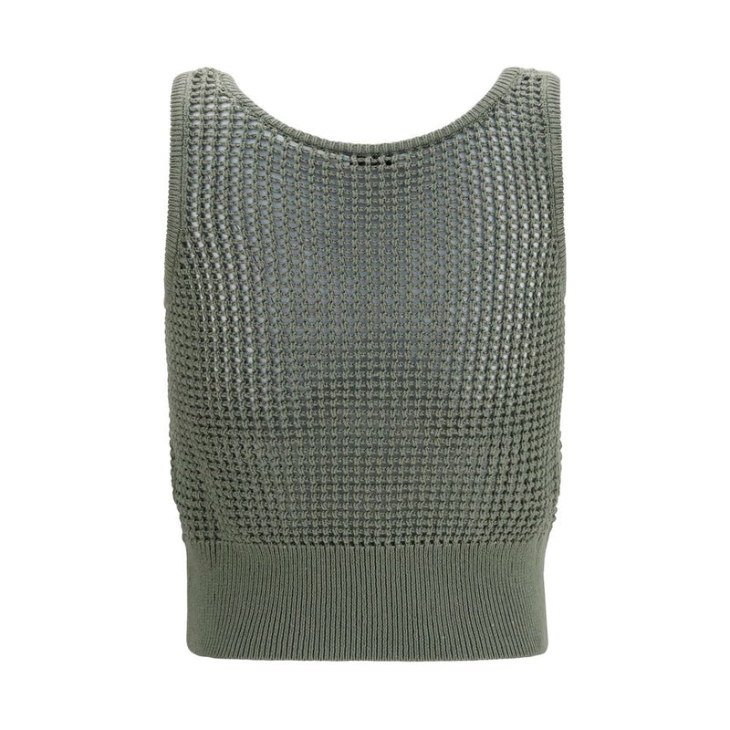 Brunello Cucinelli Bicolor Cotton Tank Top - Elegance Redefined