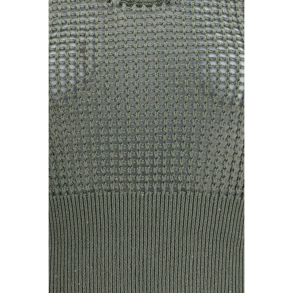 Brunello Cucinelli Bicolor Cotton Tank Top for Women