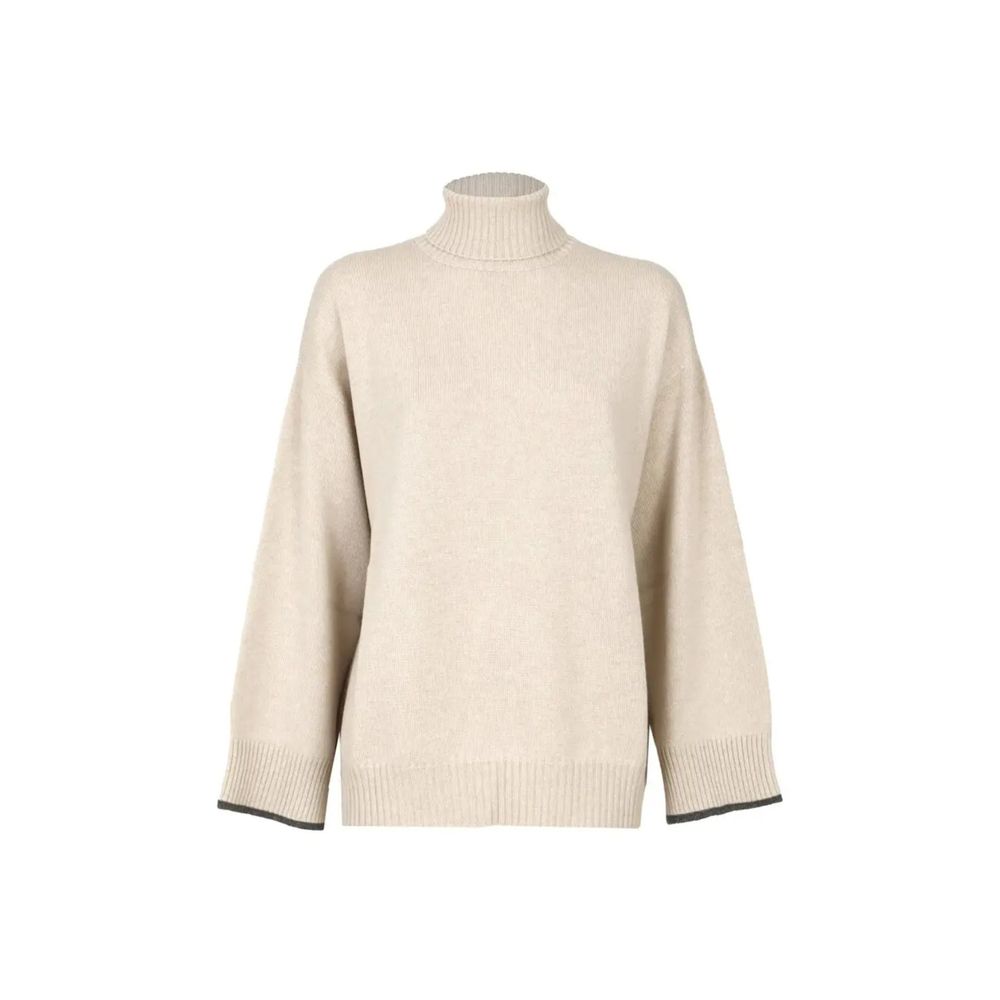Col roulé Brunello Cucinelli en cachemire beige