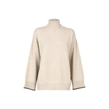 Col roulé Brunello Cucinelli en cachemire beige