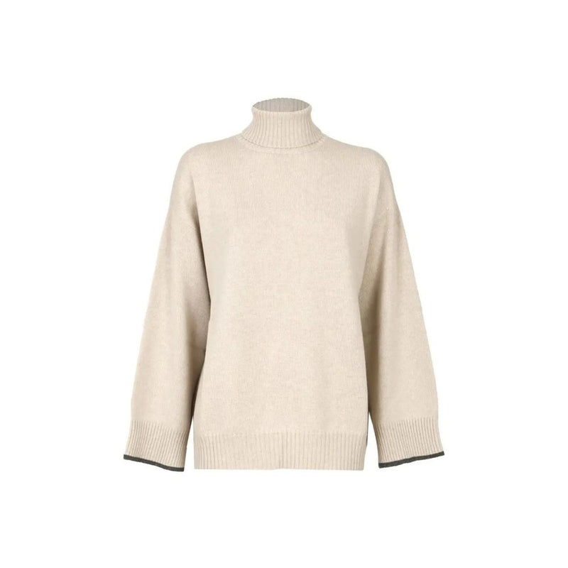 Col roulé Brunello Cucinelli en cachemire beige