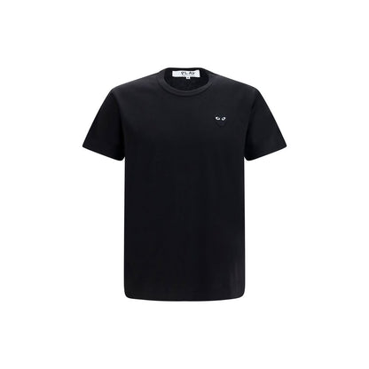 Comme Des Garçons Play Black Cotton T-Shirt