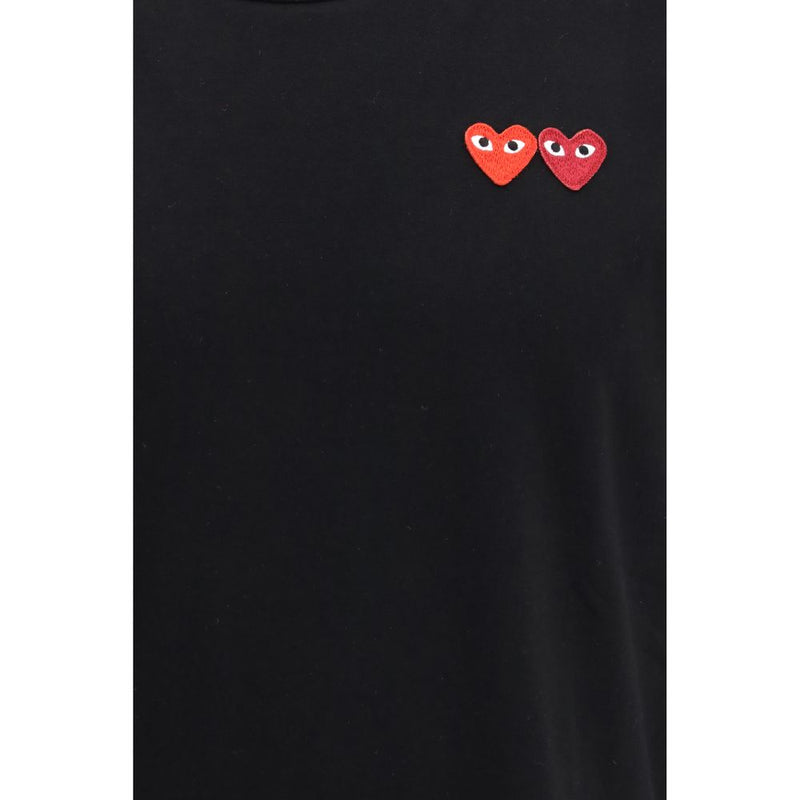 T-shirt noir en coton Comme Des Garçons Play