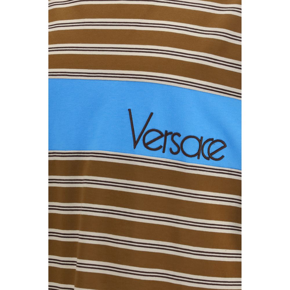 T-shirt en coton marron Versace